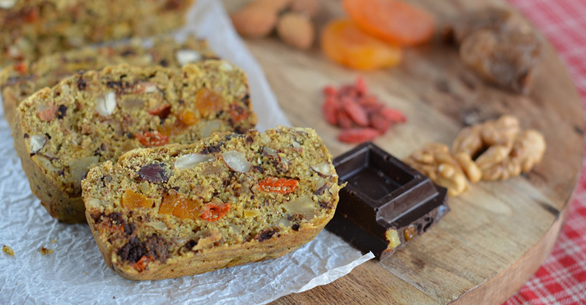 Nutty Ginger Christmas Cake - Plant-Based Recipe - Dessert