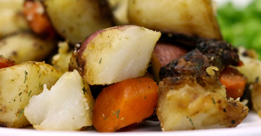 Roasted Carrots, Potatoes and Onions