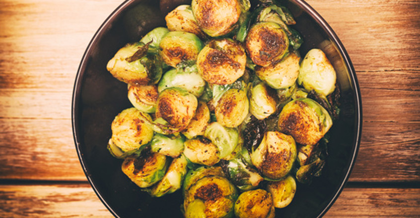 Roasted Brussels Sprouts With White Wine
