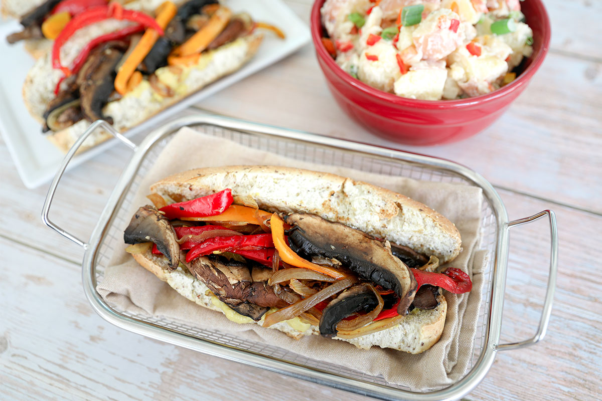 Philly Portobello Steak Sandwich
