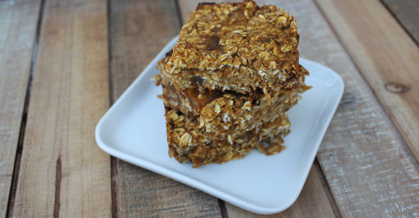 Pumpkin Pie Oatmeal Squares