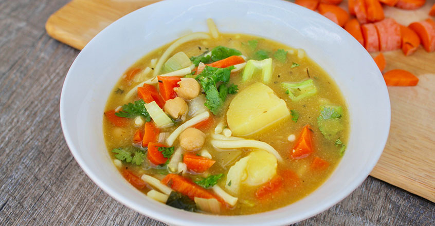 Chickpea Noodle Soup Comforting Chickpea Noodle Soup