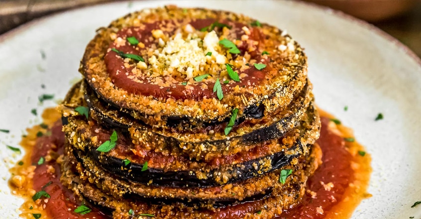 Vegan Eggplant “Parmesan”