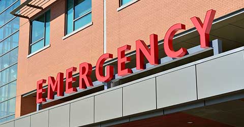 emergency room sign